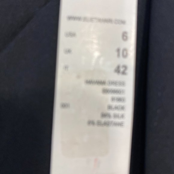 NWT Elie Tahari classic little black dress with a twist - Picture 11 of 12